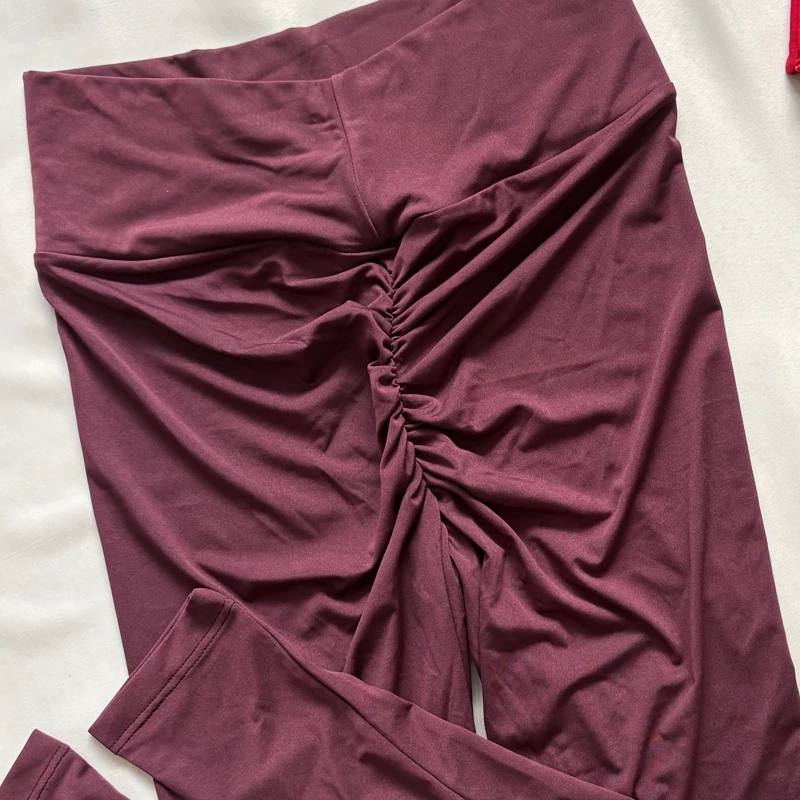 لگ پشت چین دار کمر هفتی بنفش